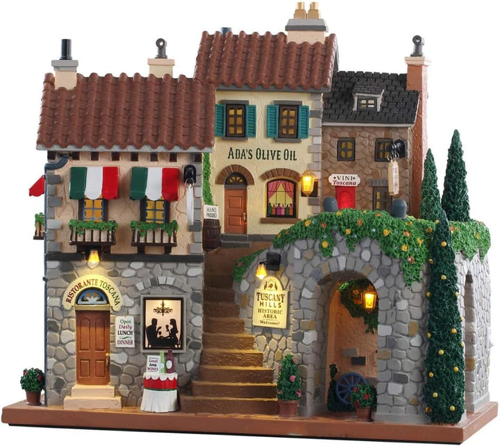 Lemax 85320 - Tuscany Hills - NEU 2019 - Caddington Village Facades - Beleuchtete Fassade LED - Weih