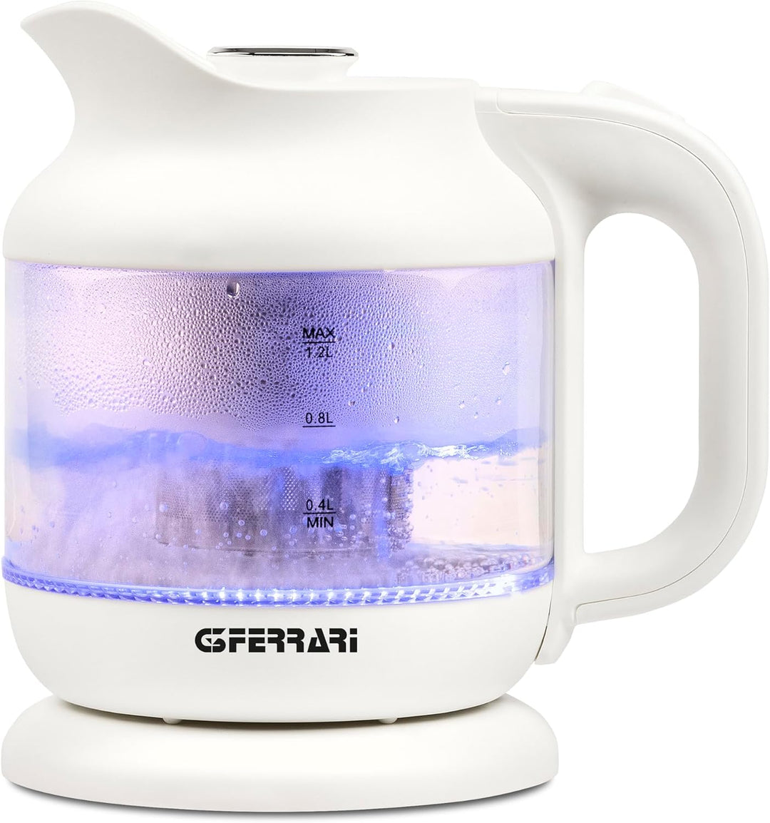 G3 Ferrari G10193 "Idilio", Glas Wasserkocher &amp; Teemaschine, 1,2L, Teekanne mit Edelstahlsieb, Teeko