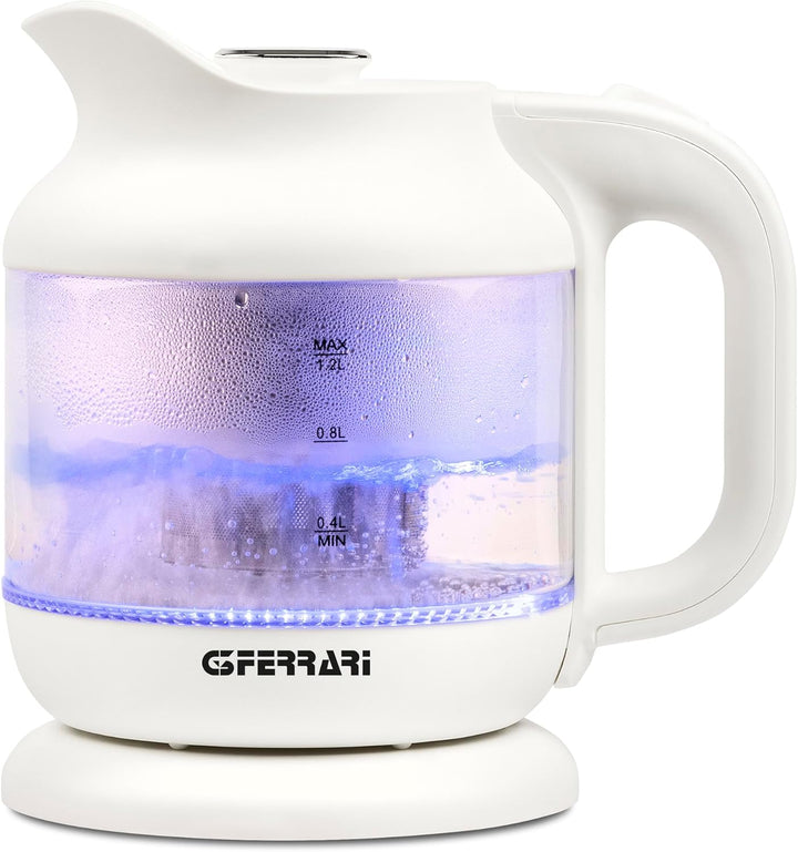 G3 Ferrari G10193 "Idilio", Glas Wasserkocher &amp; Teemaschine, 1,2L, Teekanne mit Edelstahlsieb, Teeko
