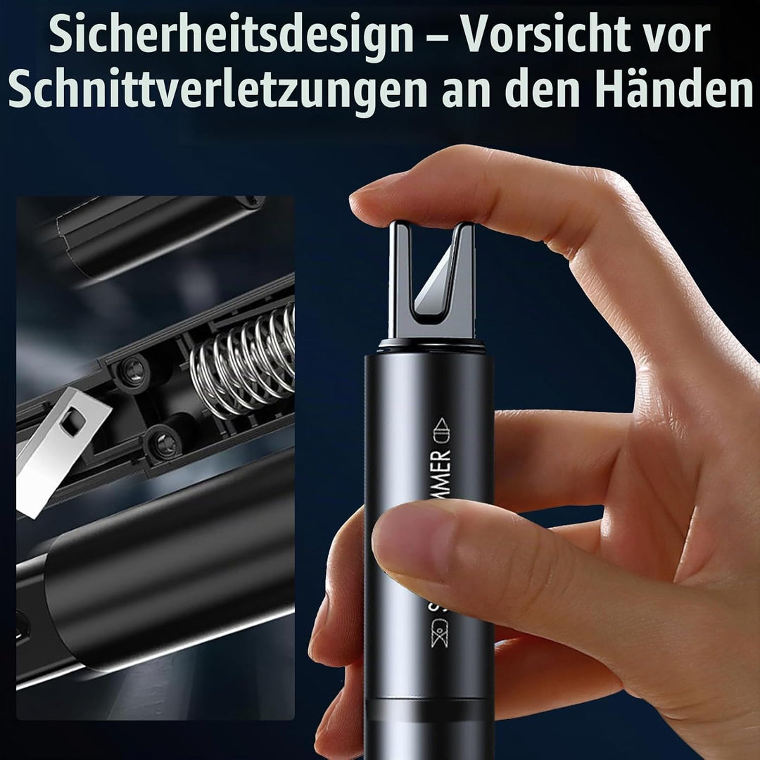 Notfallhammer Auto mit Gurtschneider, 2 Stück 2 in 1 Gurtschneider Notfallhammer, Protector Sicherhe