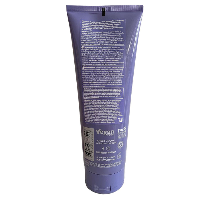 Purple Shampoo & Purple Conditioner Set mit kostenloser Make-up-Tasche, Watermans Life is Better in