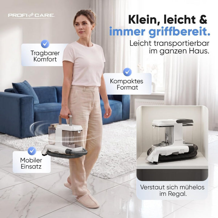 ProfiCare Waschsauger | für Polster, Teppich &amp; Auto | PC PTR 3153