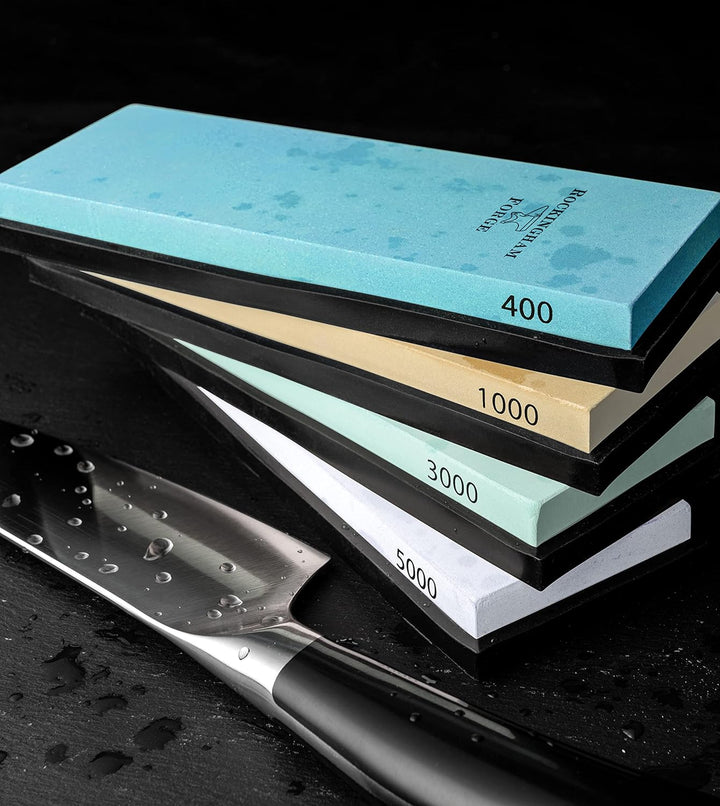 Rockingham Forge 400/1000 Körnung Kombinierter Schleifstein aus Keramik – Grob, Mittelgroβ mit Gummi