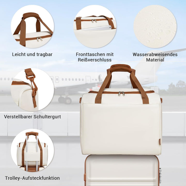 KONO Mittelgross Reisekoffer Rollkoffer Set Gepäcksets 2 Teilig, 65cm Mittelgross Trolley Koffer mit