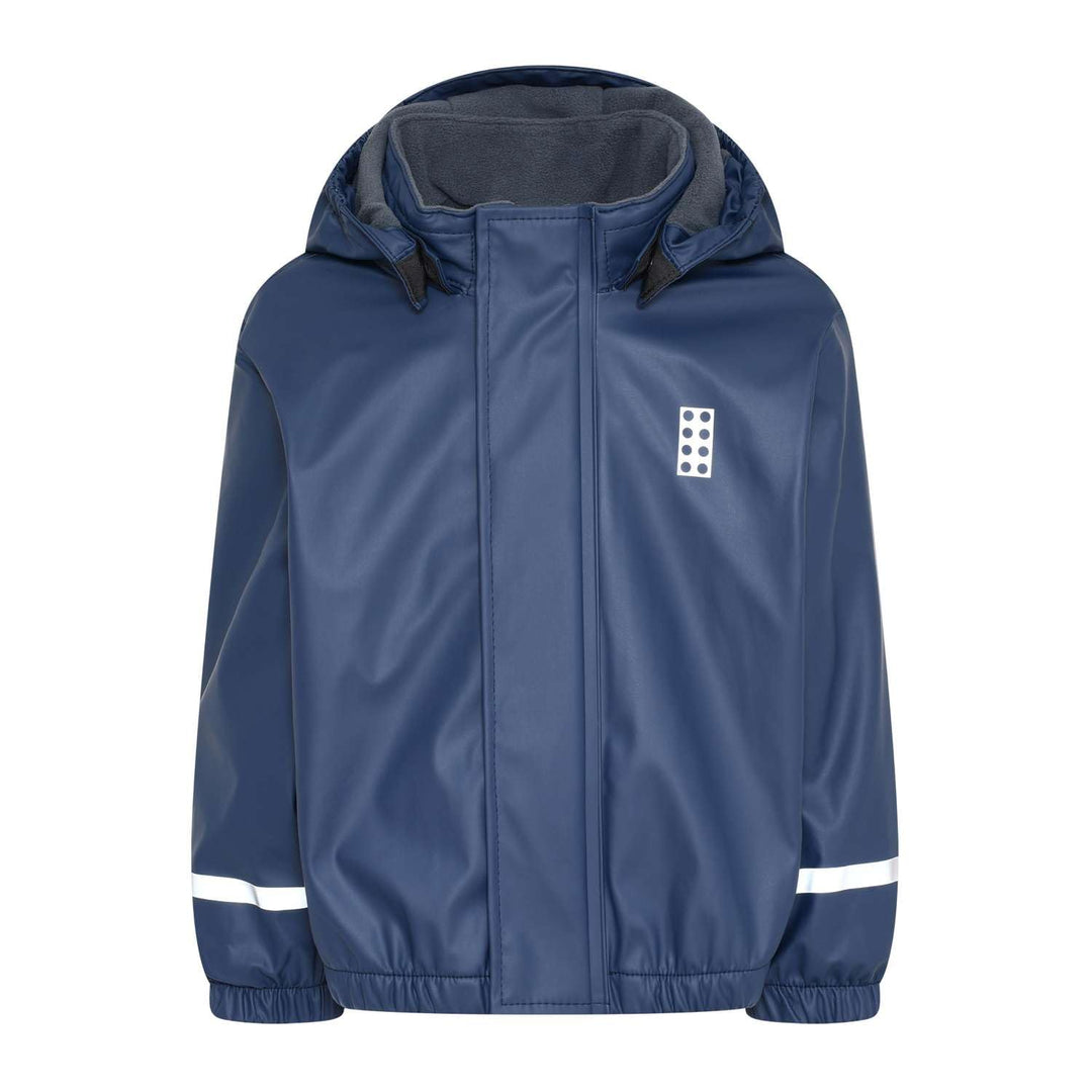 LEGO Unisex Baby Lwjunin-Gefüttert Regenjacke 98 Dunkle Navy, 98 Dunkle Navy