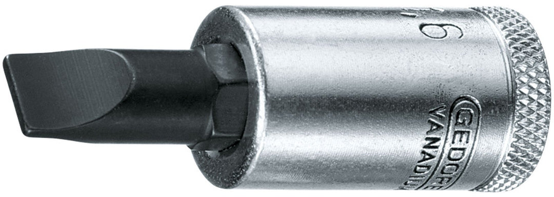 GEDORE Schraubendrehereinsatz 3/8 Zoll, Schlitz 12 x 2 mm, 1 Stück, IS 30 12x2 12 x 2 mm IS, 12 x 2