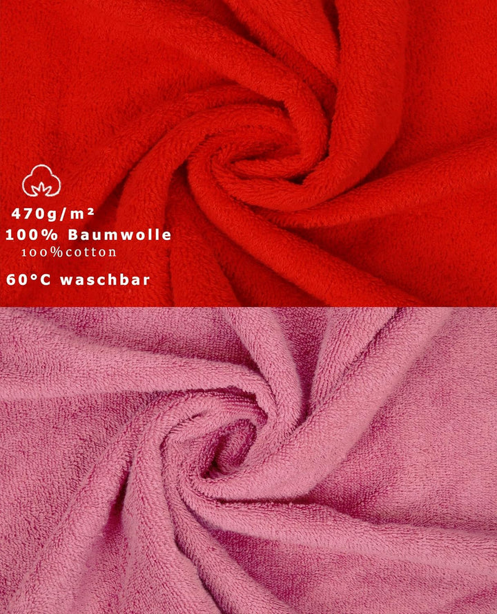 Betz 10-TLG. Handtuch-Set Premium 100% Baumwolle 2 Duschtücher 4 Handtücher 2 Gästetücher 2 Waschhan