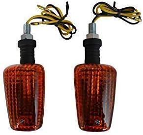 Alchemy Parts Blinker für Motorräder Quads Atvs & Trikes - 21W Birne - Schwarz mit Gelbe Gläser