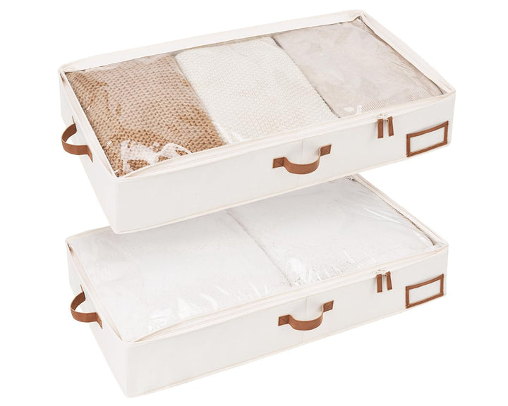 StorageWorks Aufbewahrungsboxen unter dem Bett, grosse Unterbett Aufbewahrung mit Deckel, robuste St
