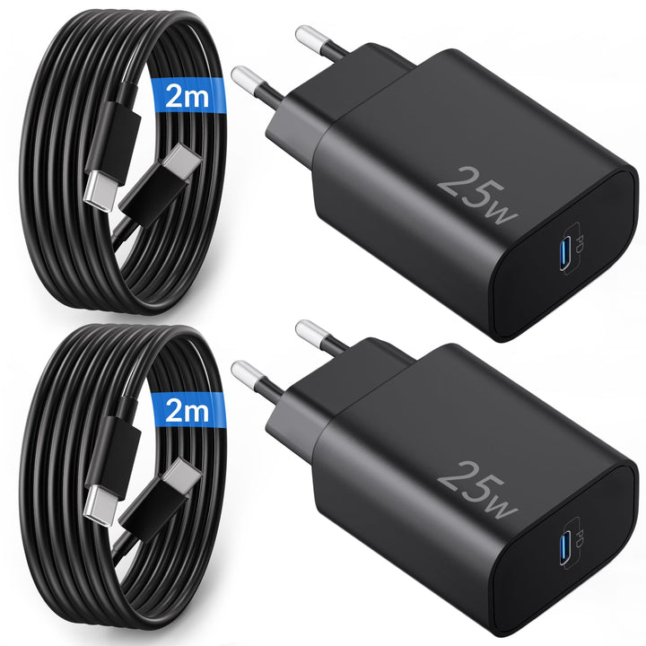 25W USB C Ladegerät mit Ladekabel für Samsung Galaxy S26 Ultra Plus S25 S24 S23 S22 FE 5G A56, Handy