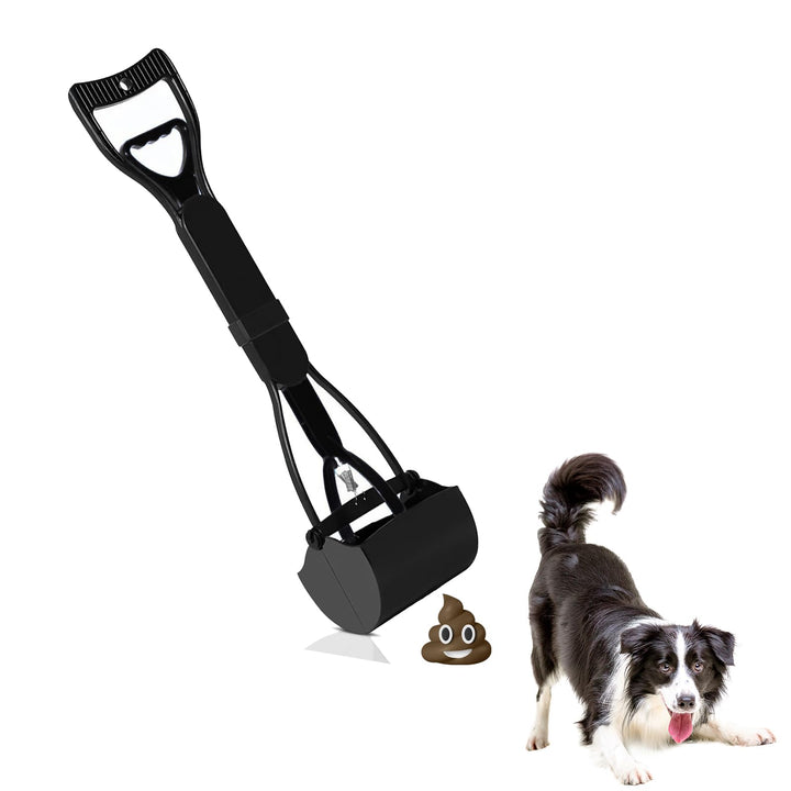 Hundekot-Clip, Kot-Clip, Kotclip, 1 Stück, schwarz, tragbare Schaufel, Exkrement-Clip mit langem Gri