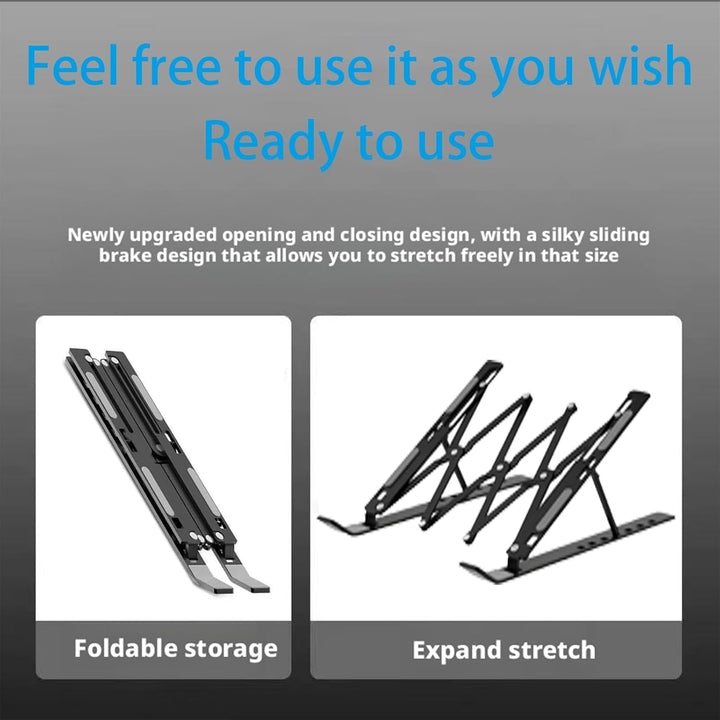 Laptop ständer aus Aluminium,Faltbarer,belüfteter Halter,laptopständer höhenverstellbar,Ergonomisch