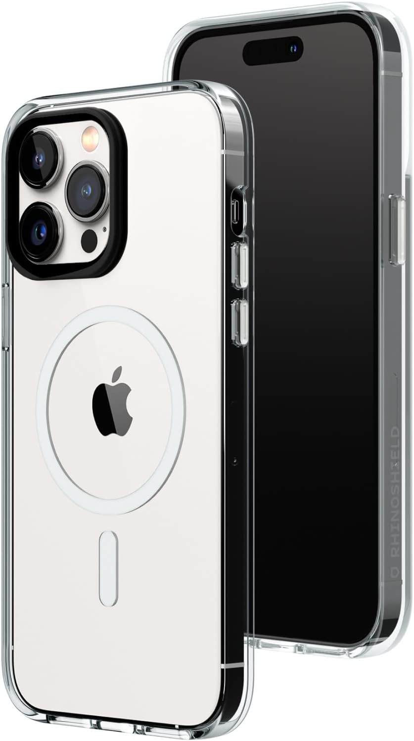RhinoShield Clear Case kompatibel mit MagSafe für [iPhone 14 Pro Max]|Überragende Magnetstärke, Verg