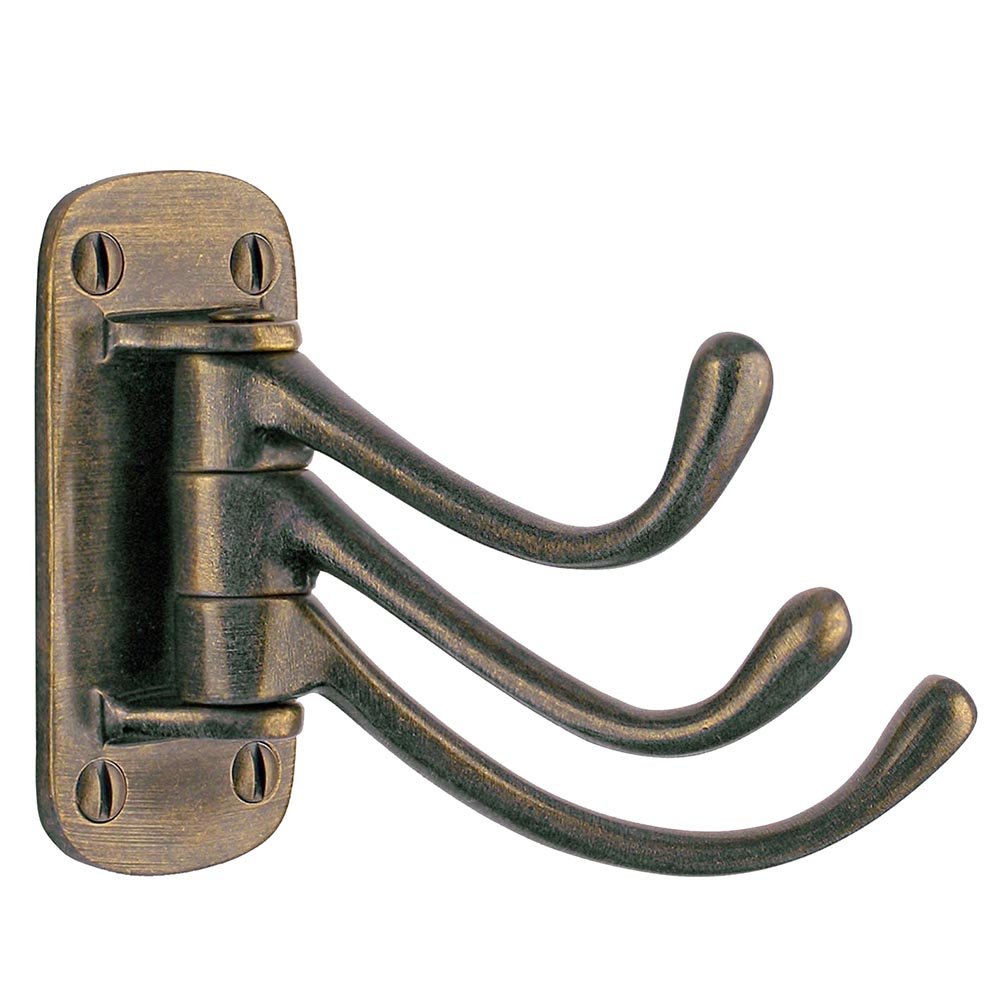 Beslagsboden "Classic Triple Kleiderhaken, Gold antik, 82 mm