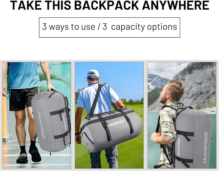 Hulongo Sporttasche Herren Damen 40L Reisetasche Klein für Kurztrips Weekender Gym Tasche mit Schuhf