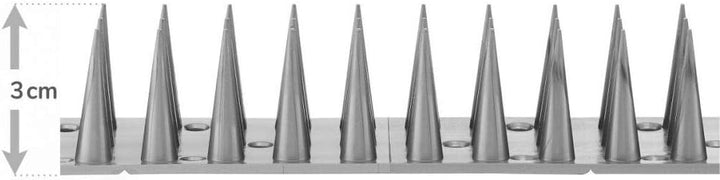 GL Vogelabwehr Set 3-Reihig Länge 5-20 m Tauben- und Vogelschutz | Extra Spikes, Taubenspikes Ideal