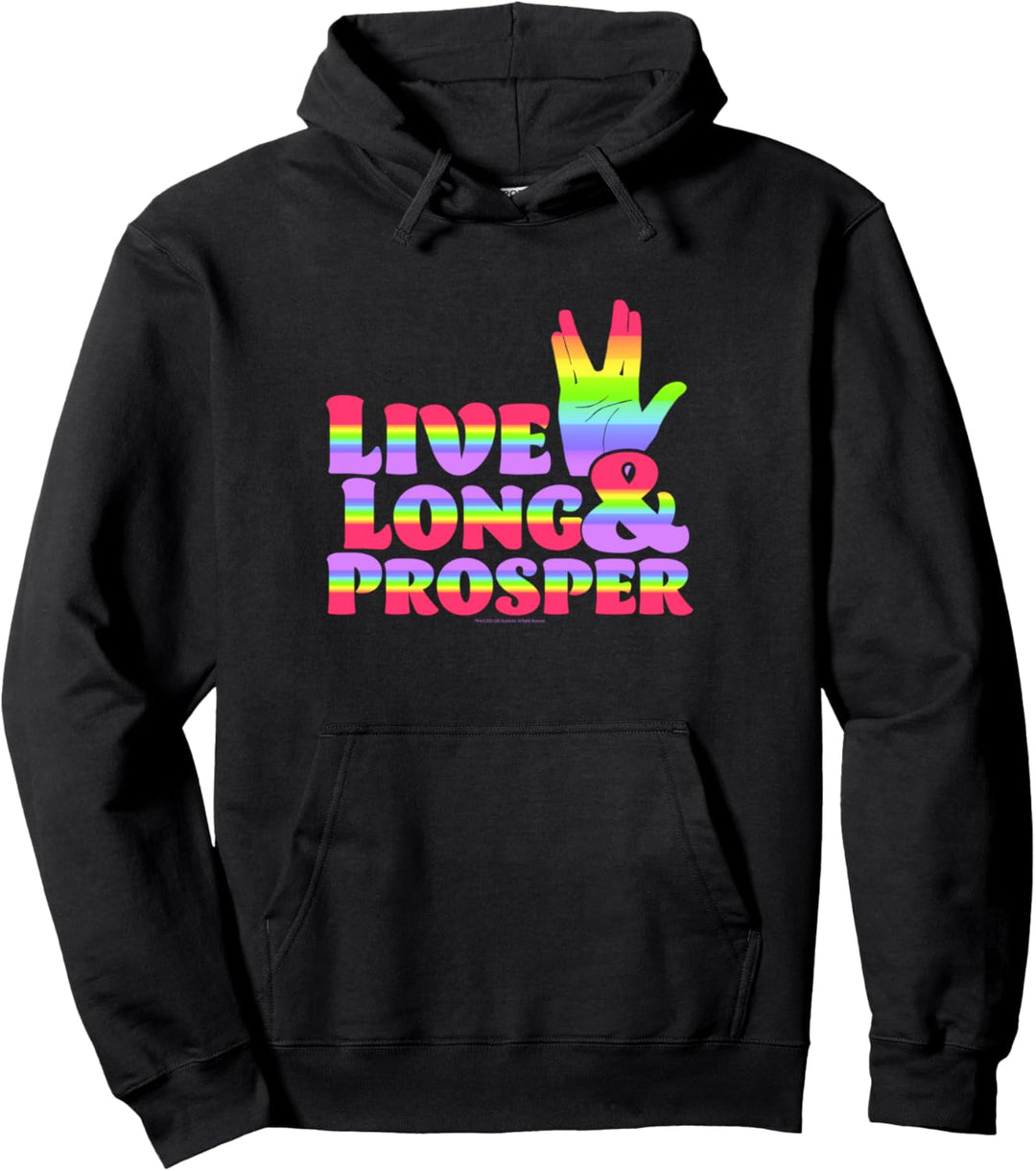 Star Trek: The Next Generation- Rainbow Prosper Pullover Hoodie