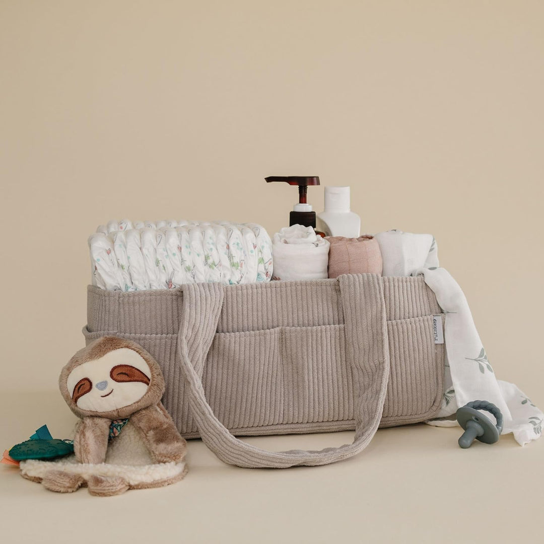 PUTSKA Baby Diaper Caddy Organizer for Changing Table – Stylish Nursery Storage Basket, Newborn Esse
