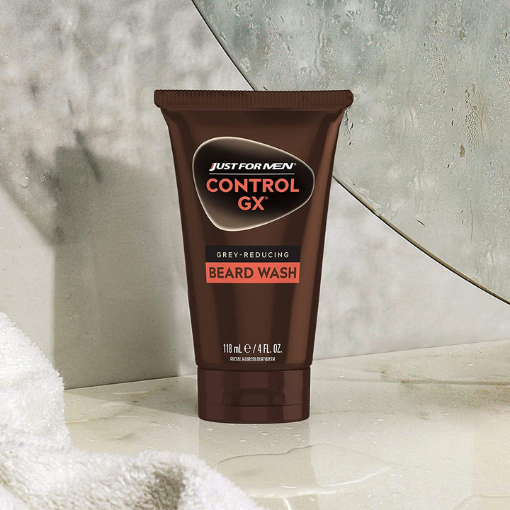 Just For Men Control GX Graureduzierendes Bartshampoo für dezente, natürlich wirkende Ergebnisse, al