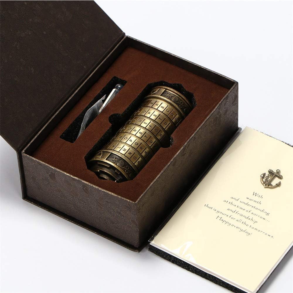 Da Vinci Code, Zylinderschloss Box Mini Cryptex Retro Alphabet Sperren Valentinstag Freundin Freund