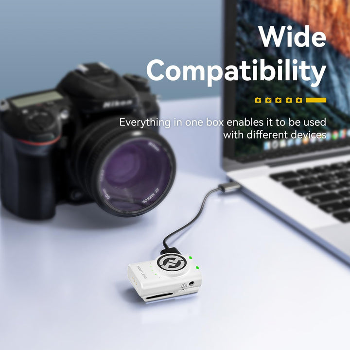 Hollyland Lark M2 Wireless Lavalier Mikrofon (2TX+3RX) für Kamera, iPhone, Android, PC, 48kHz/24 bit