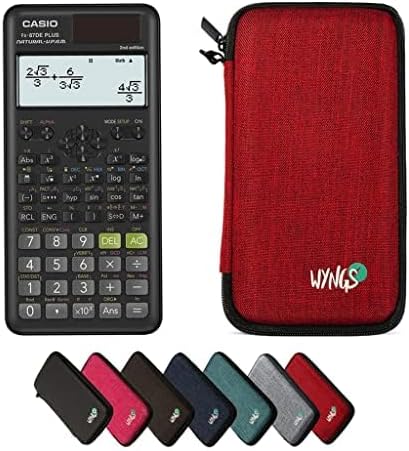 CALCUSO Sparpaket: Casio FX-87DE Plus 2 technisch-wissenschaftlicher Taschenrechner + WYNGS Schutzta