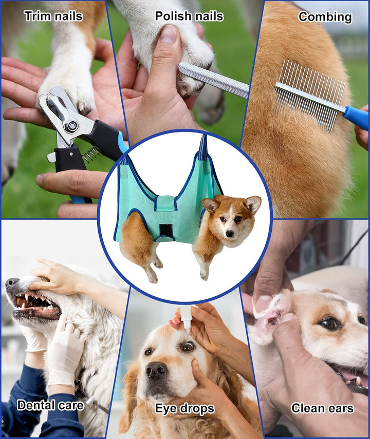 Kkiimatt Haustierpflege-Hängemattengeschirr,Hundepflege-Hängematte kleine Hunde,Hundenageltrimm-Häng