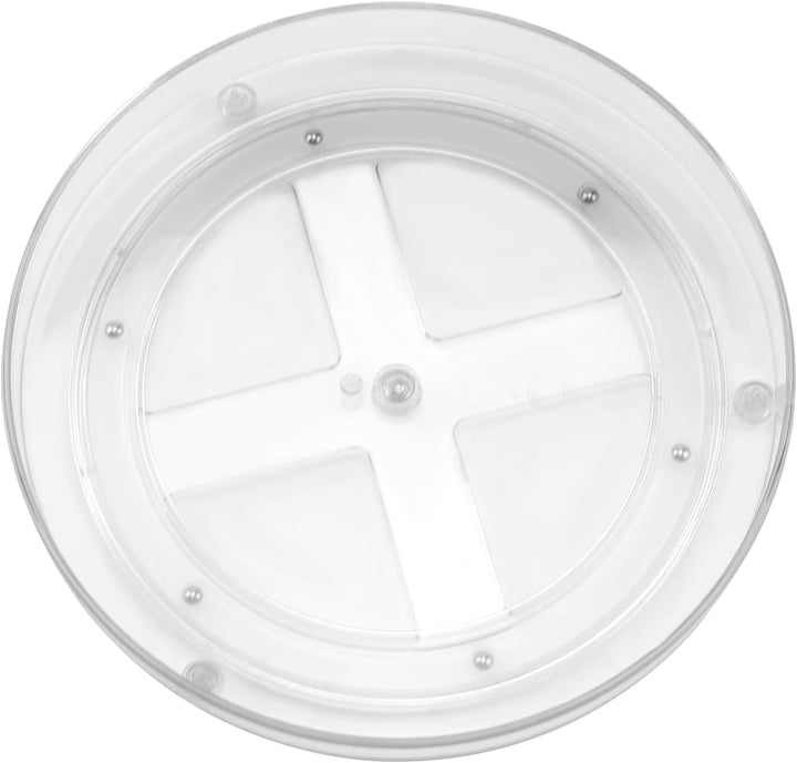 3 Stück 23cm Lazy Susan Drehteller Organizer, Kühlschrank Drehteller Organizer, Transparent Küche Dr