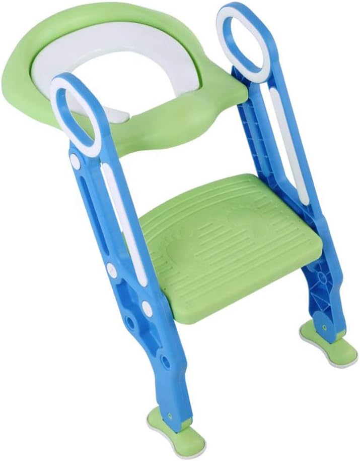 Toilettensitz für Kinder mit Treppe, Toilettentrainer, Töpfchentrainer für 1-7 Jährige, Rutschfest,