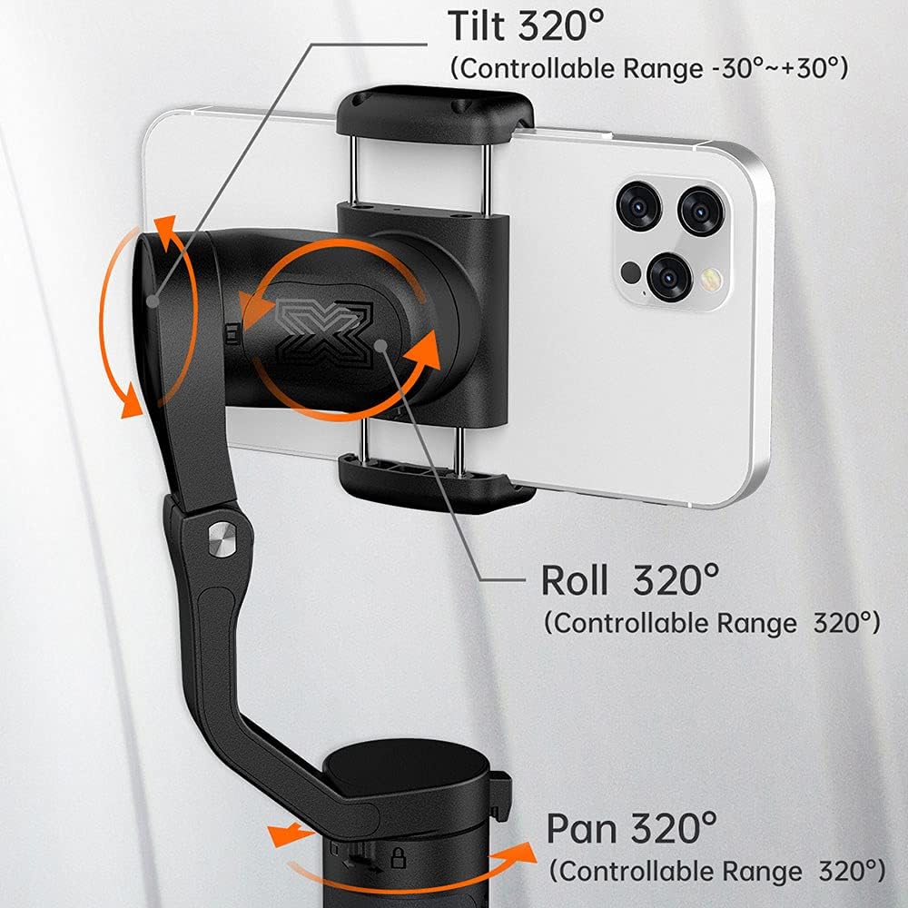 Hohem ISteady X2-3-Axis Smartphone Faltbarer Gimbal Handheld Stabilisator Mit Fernbedienung Typ C Re