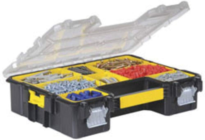 Stanley FatMax Profi-Organizer (44,6 x 11,6 x 35,7 cm, tiefe Fächer, stabiler Deckel, Metallverschlü