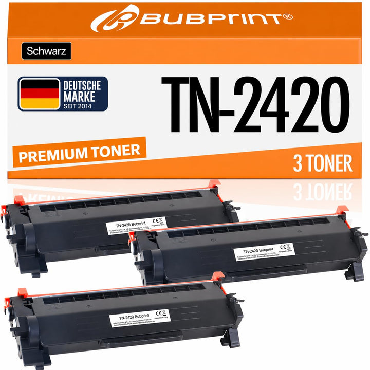 Bubprint TN2420 TN2410 Kompatibel als Ersatz für Brother TN-2420 TN-2410 für MFC L2710DW Toner Broth