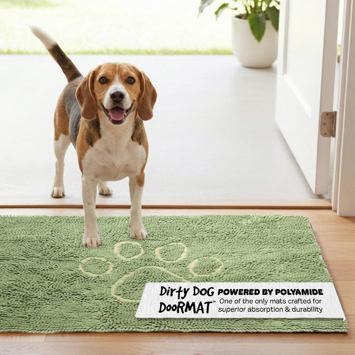 Dog Gone Smart Dirty Dog Fussmatte 31" x 20" Salbeigrün, 51 x 79 cm (Rechteckig) Salbeigrün