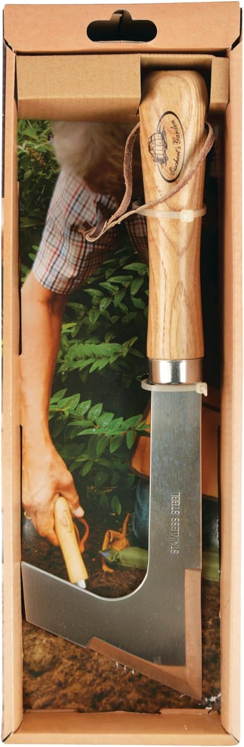 Esschert Design Fugenkratzer Garten Unkrautstecher Edelstahl Holz