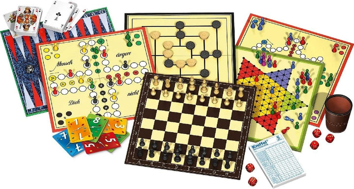 Schmidt Spiele 49125 Die Grosse Spielesammlung, alle Spielfiguren aus Holz Single