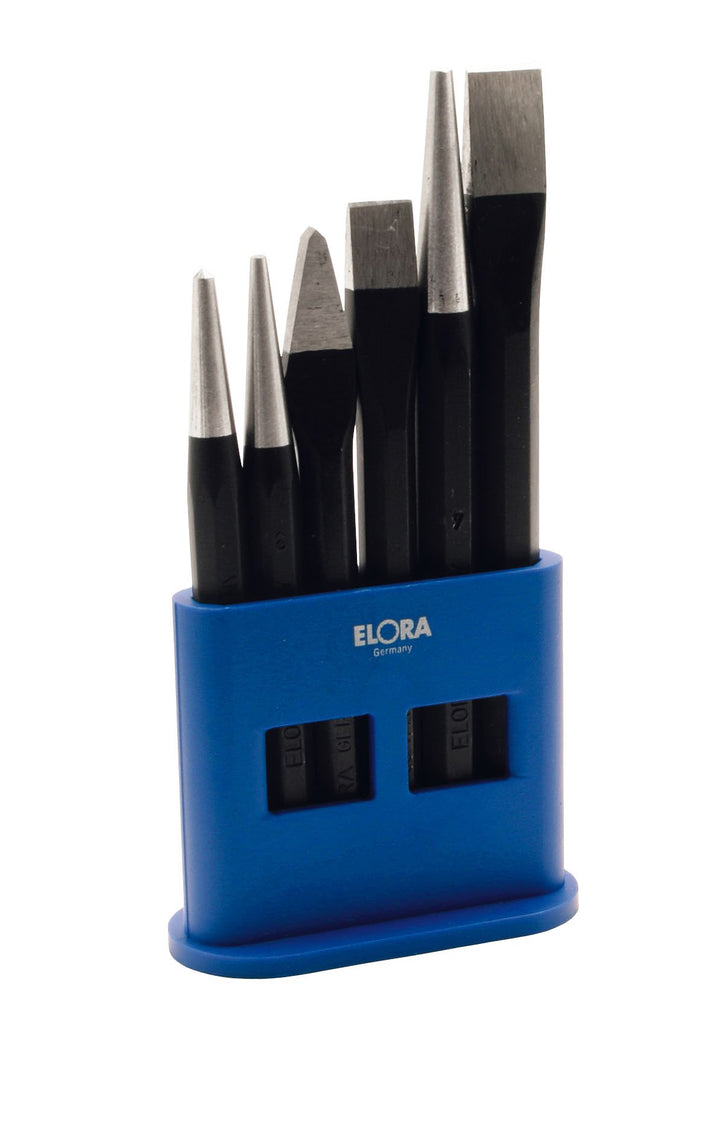 Elora Meissel- und Durchtreiber-Satz in einem Plastikständer, 6-teilig, 266KS, 0266500627000