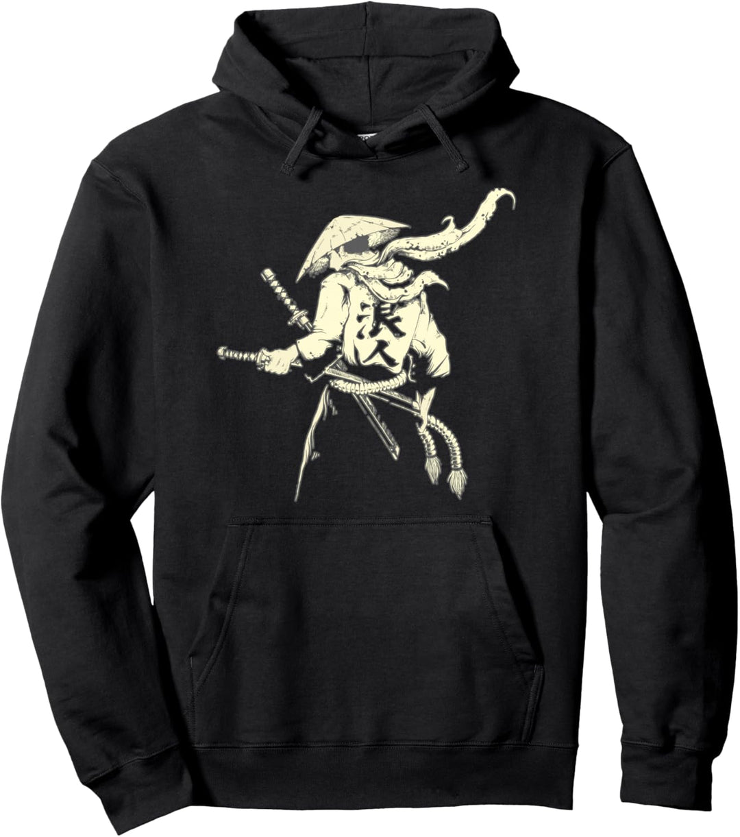 Miyamoto Musashi Samurai-Krieger-Silhouette Pullover Hoodie