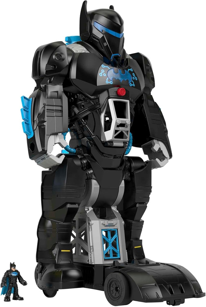 Fisher-Price HBV67 - Imaginext DC Super Freunde Bat-Tech Batbot, 2-in-1-Batman-Spielset mit Roboter,