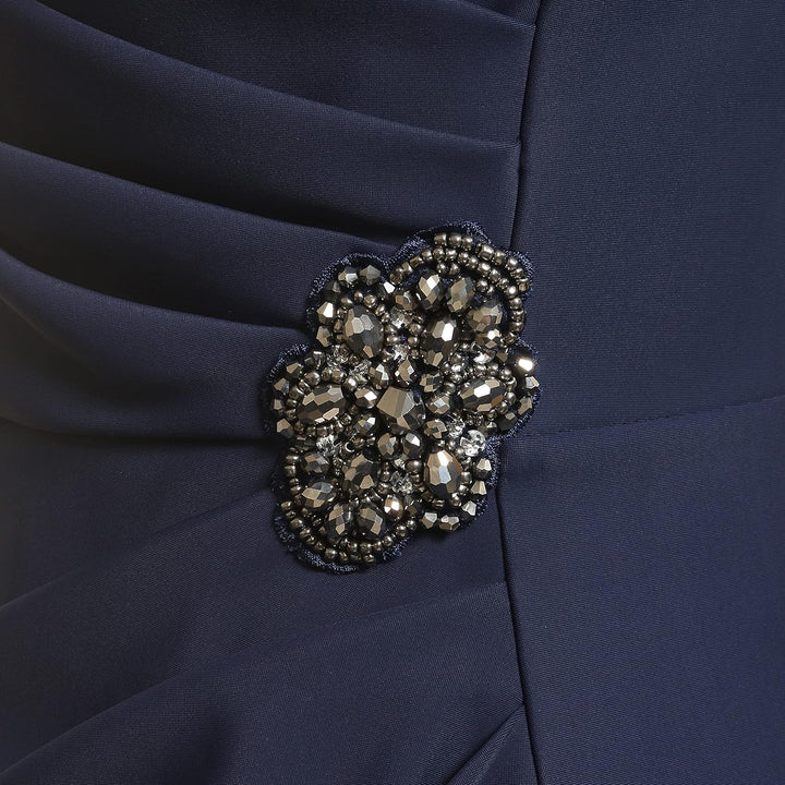 Alex Damen Schlankheits-kurzes Gerüschtes Kleid mit Rüschen (Zierlich und Normal) Cocktailkleid (1er