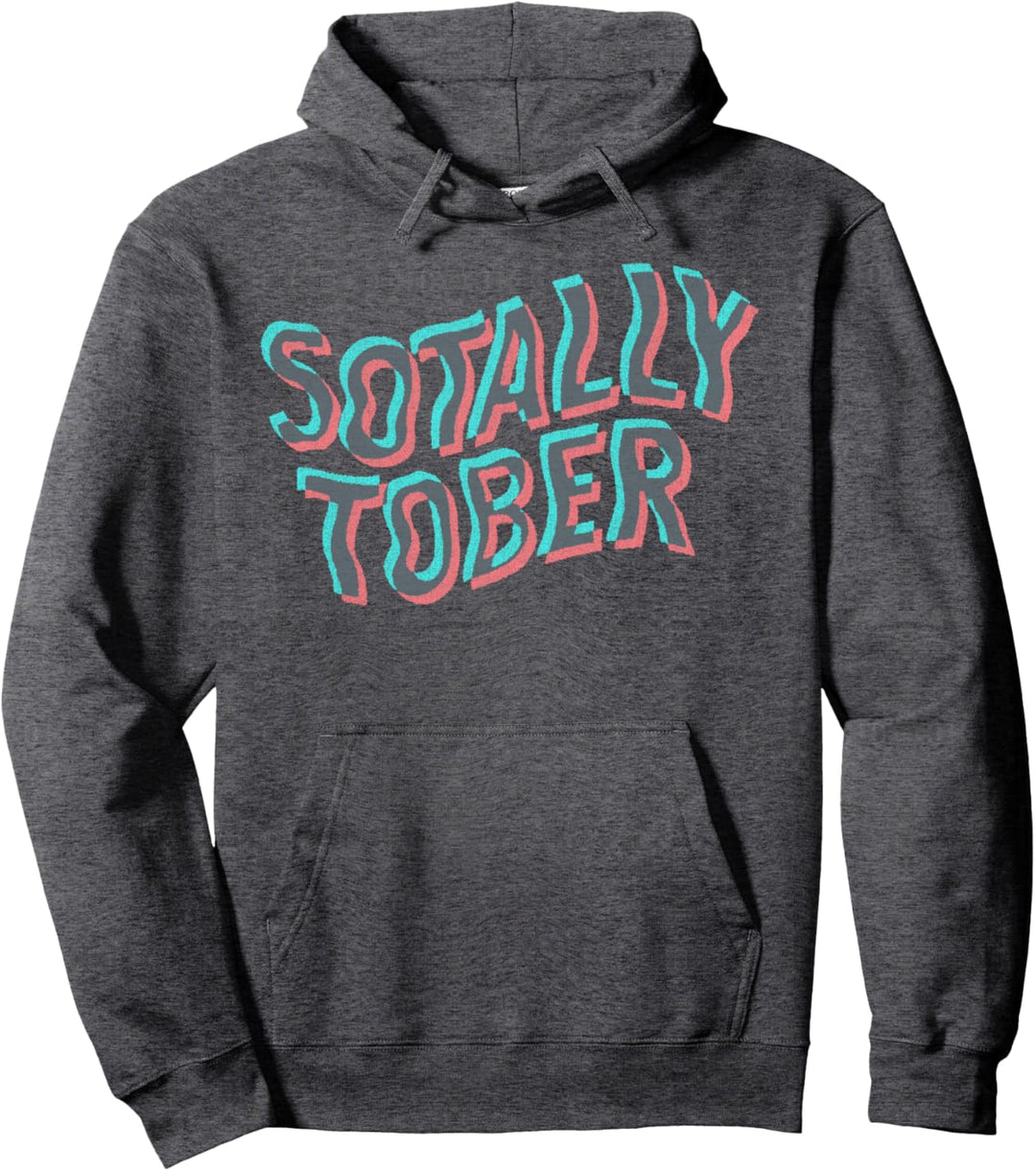 Sotally Tober Wavy Text Pullover Hoodie