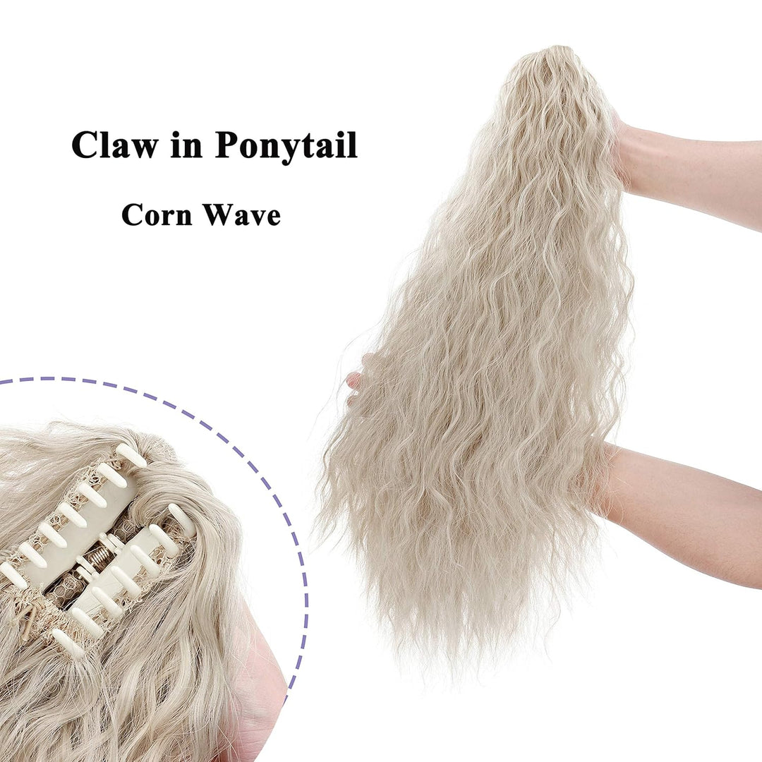 SEGO Ponytail Extension Pferdeschwanz Zopf Corn Wavy Haarteil Haarverlängerung Hair Piece Haar mit K
