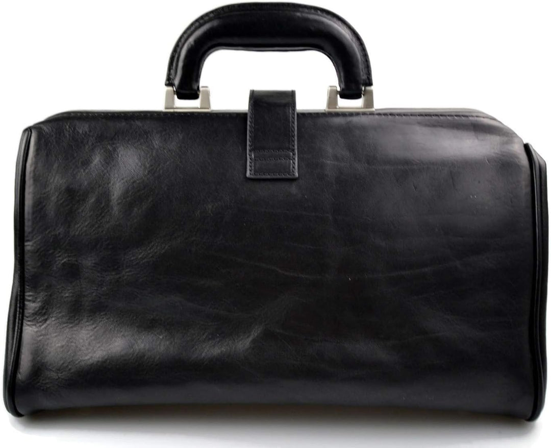 Leder doctor bag arzttasche leder umhängetasche briefträger aktentasche messenger schwarz ledertasch