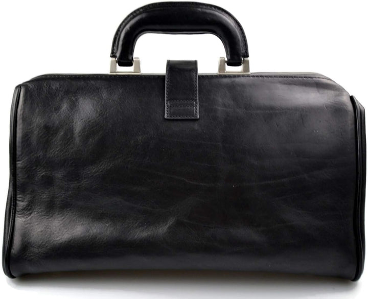 Leder doctor bag arzttasche leder umhängetasche briefträger aktentasche messenger schwarz ledertasch
