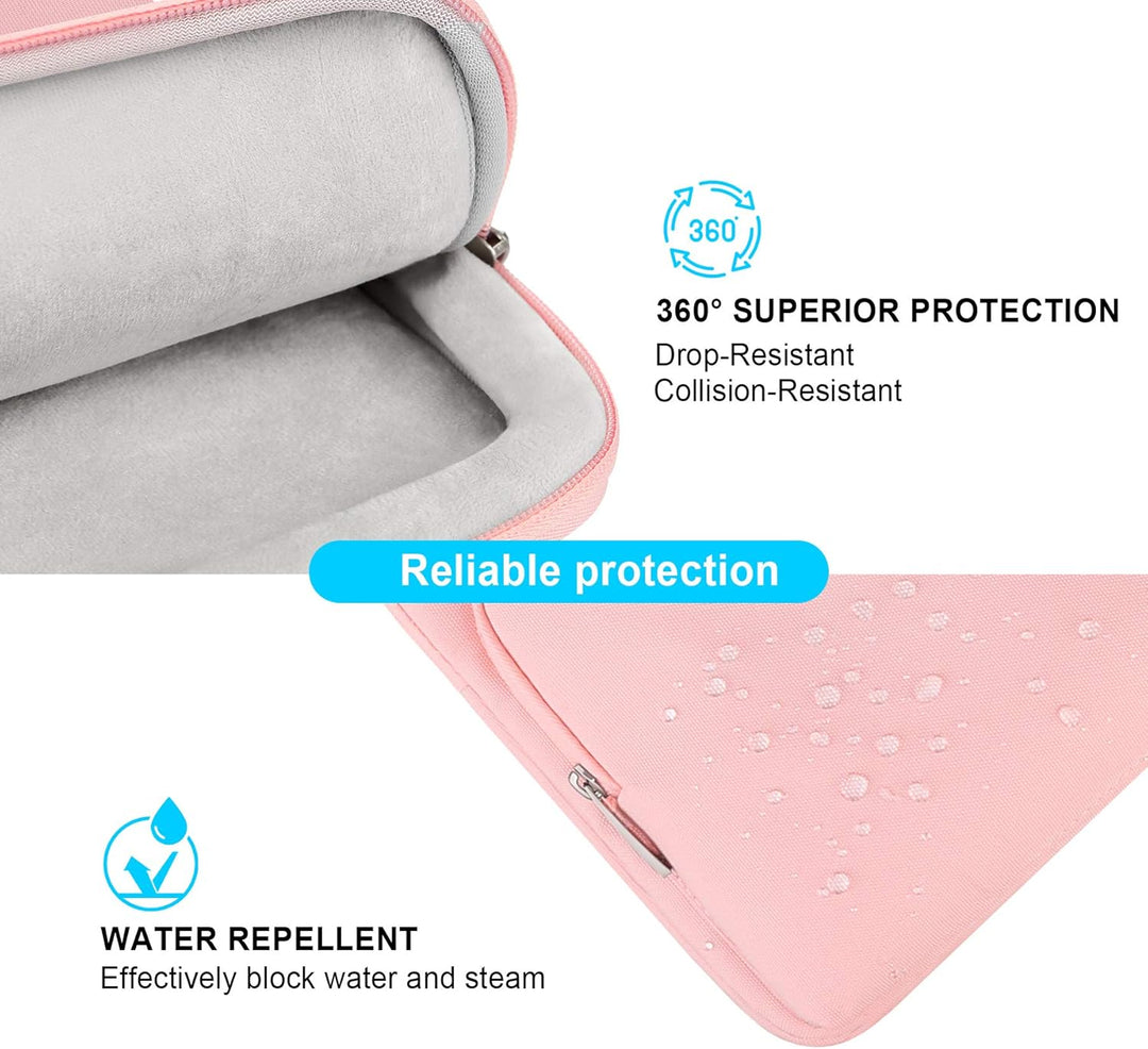 Lacdo wasserabweisende Laptop-Hülle Tasche 13 Zoll Neu MacBook Air Pro Rosa, 13 Zoll Neu MacBook Air