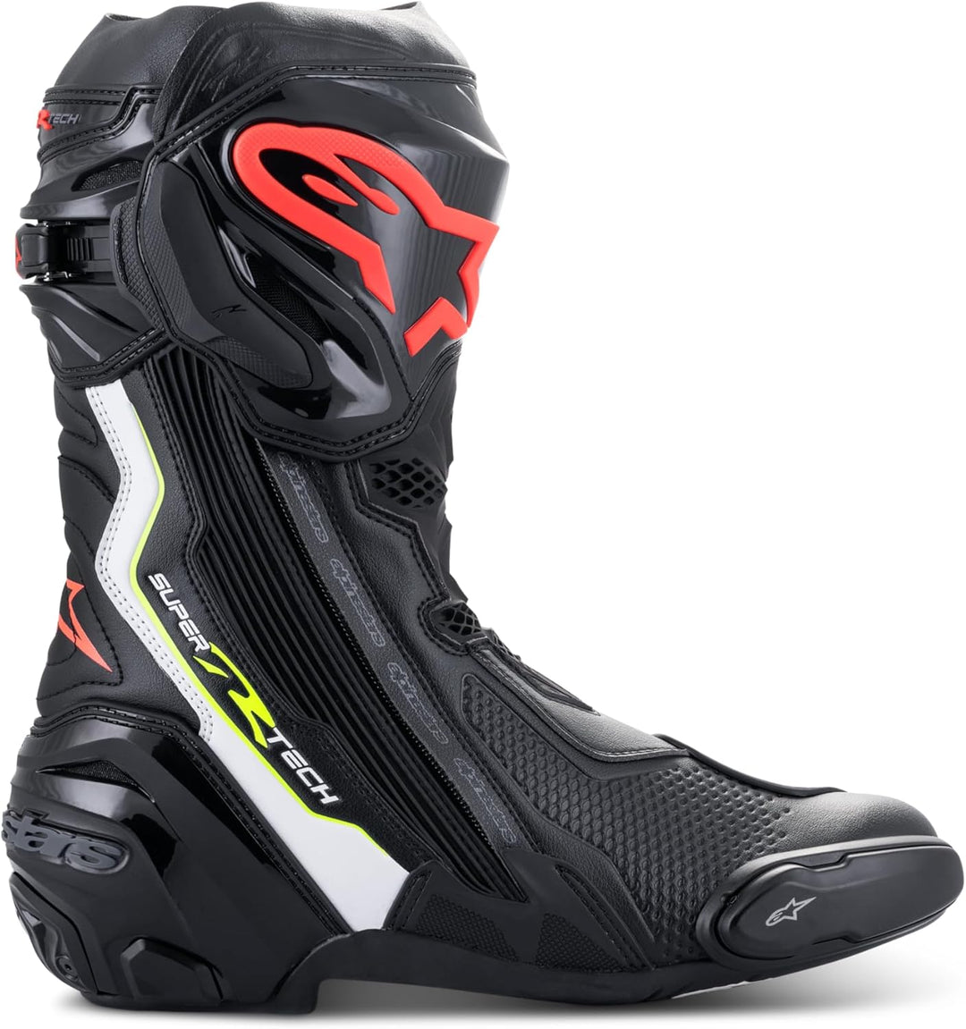 Alpinestars Unisex MotorradssMotorradstiefel 41 EU Schwarz Gelb Rot, 41 EU Schwarz Gelb Rot