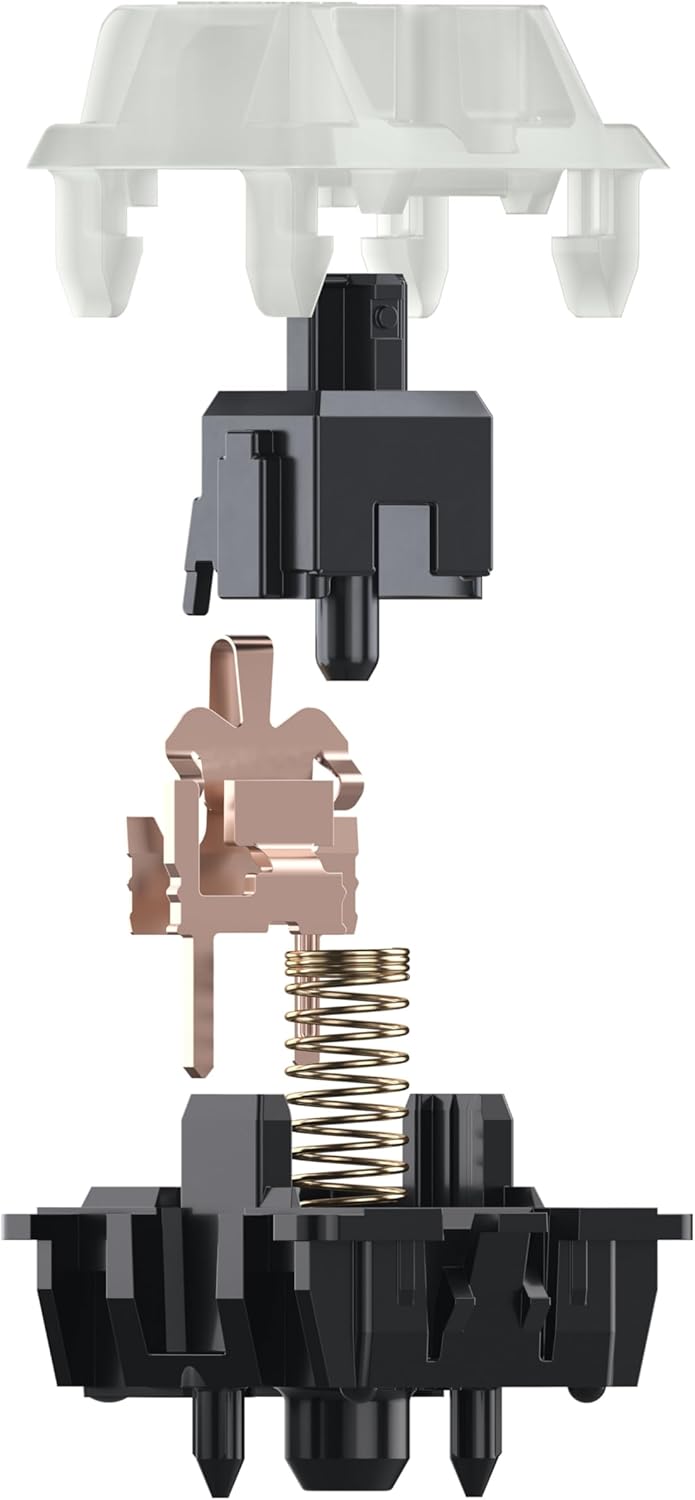 CHERRY MX Black Clear TOP Switch Kit, 23 Mechanische Tastatur-Schalter, für DIY, Hot Swap oder Gamin