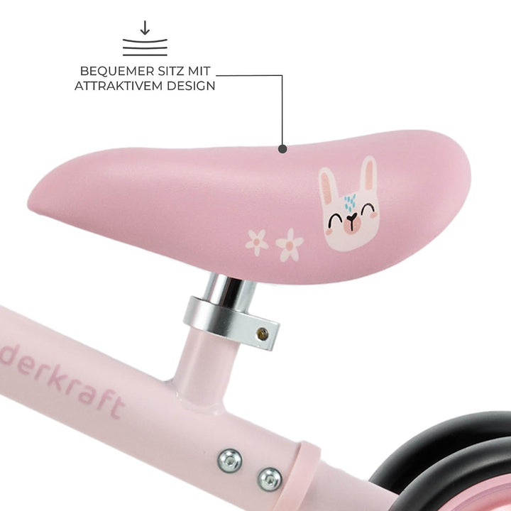 Kinderkraft Cutie Flash Laufrad, Lernlaufrad, Kinderlaufrad, Lauflernrad ohne Pedale, Räder mit LED-