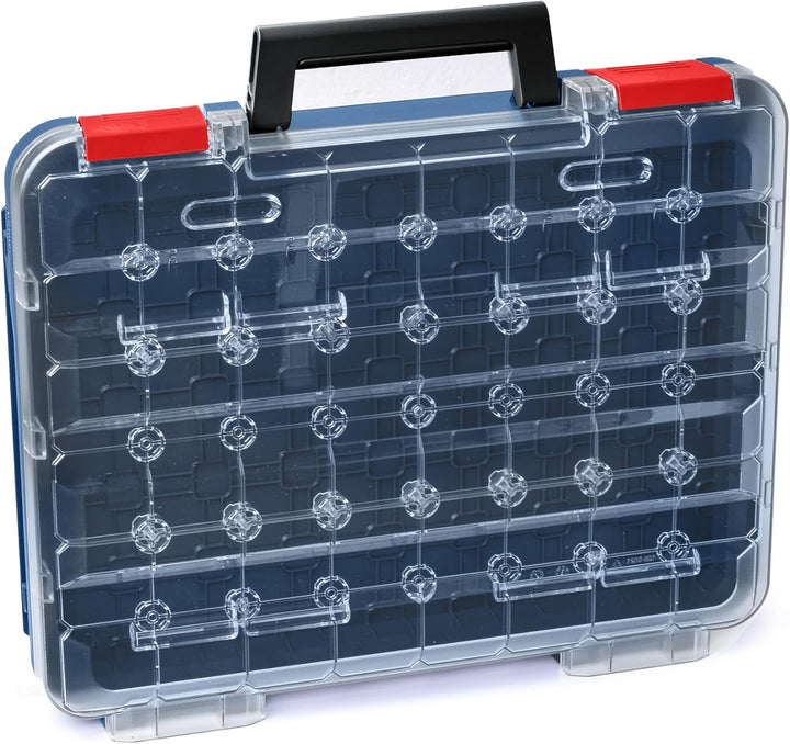 T-BOXX 320 Sortimentskasten Professional Blau - 1x Leer | Transparenter Deckel | IPX4 Spritzwassersc