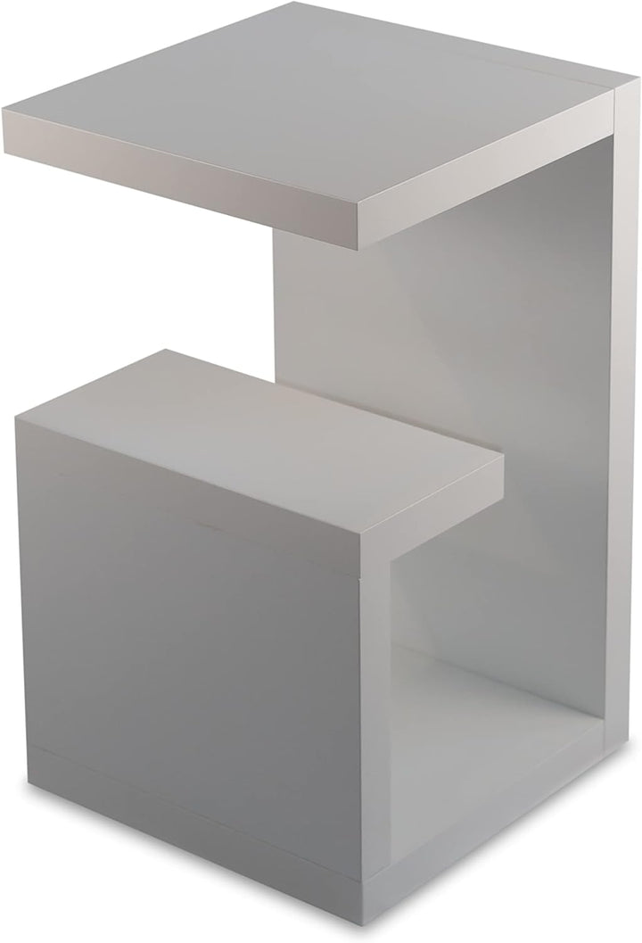 STEMA Seyfried Beistelltisch Gerd in Lichtgrau - Nachttisch, Couchtisch 60x37x36 - Keine Montage fes