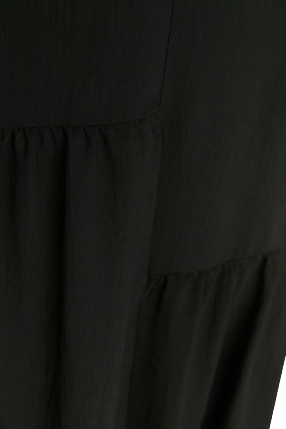 TRENDYOL Damen Women Ruffle Hem Dress Maxi Rüschen Saum Oversize Woven Plus Size Kleid 74 Grosse Grö